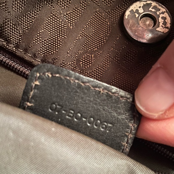 Authentic DIOR Ethnic Collection Brown Diorissimo Print Leather and Canvas Purse - Picture 14 of 15